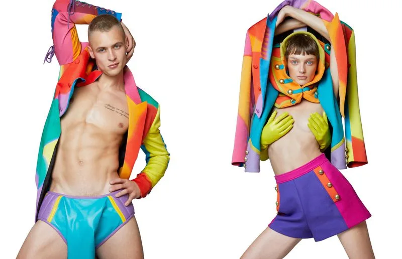 Hunter Warr’s tattooed torso and rainbow Moschino gear steal the spotlight in bold, sexy editorial shots - photo 3
