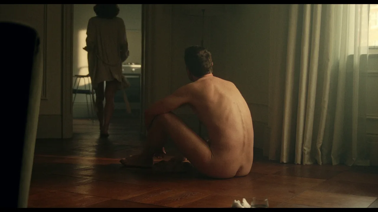 Richard Armitage nude from behind, muscular back and ass in moody indoor scene - photo 6