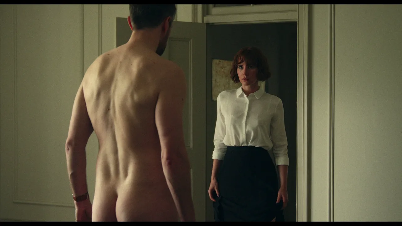 Richard Armitage nude from behind, muscular back and ass in moody indoor scene - photo 2