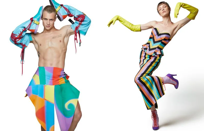 Hunter Warr’s tattooed torso and rainbow Moschino gear steal the spotlight in bold, sexy editorial shots - photo 7