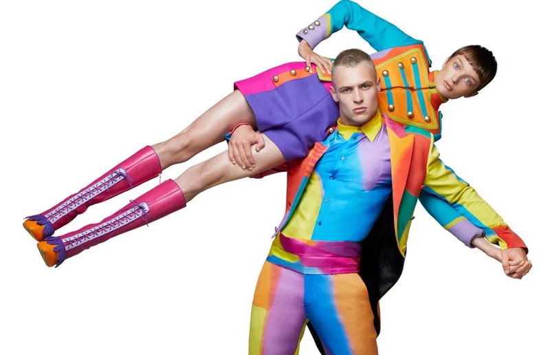 Hunter Warr’s tattooed torso and rainbow Moschino gear steal the spotlight in bold, sexy editorial shots - photo 6